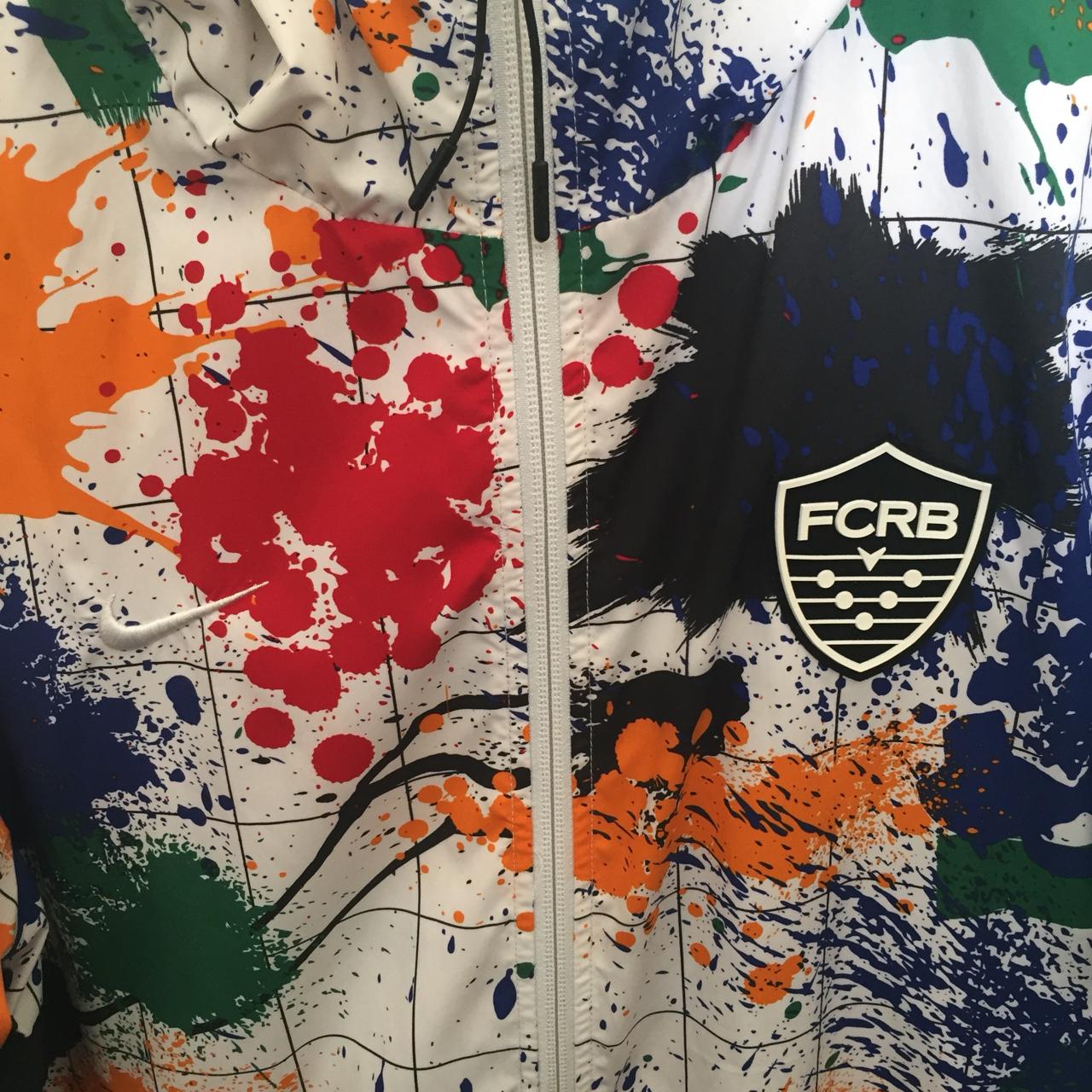 Nike lab F.C. Real Bristol splatter paint jacket in... - Depop