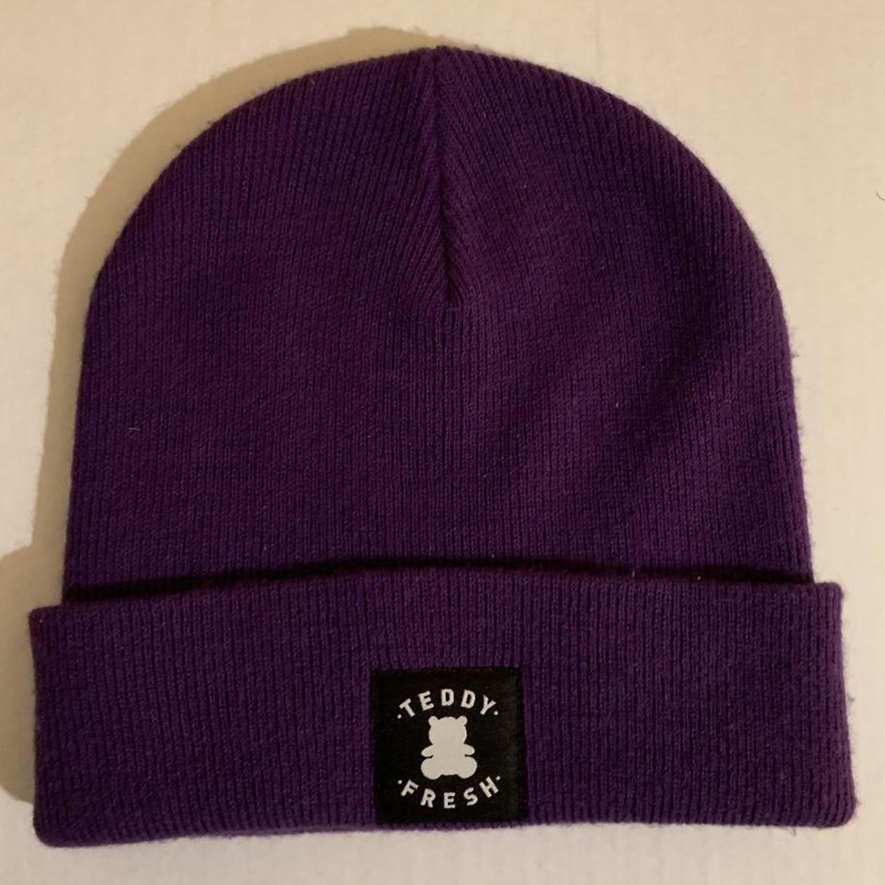 teddy fresh purple beanie