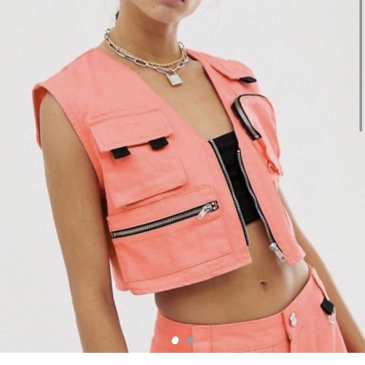 ASOS cropped utility vest Looks unreal on Worn once... Depop