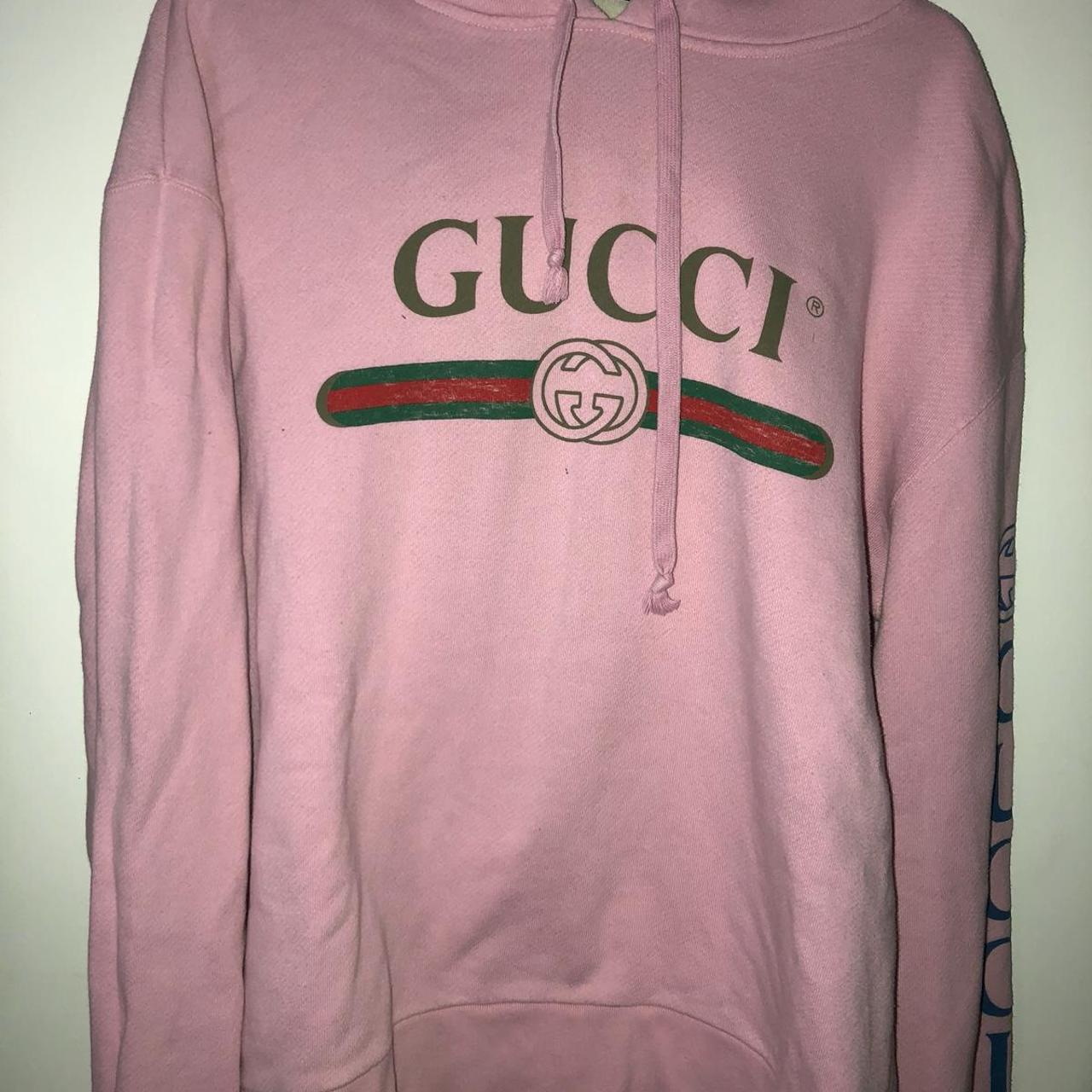 Pink mens outlet gucci hoodie