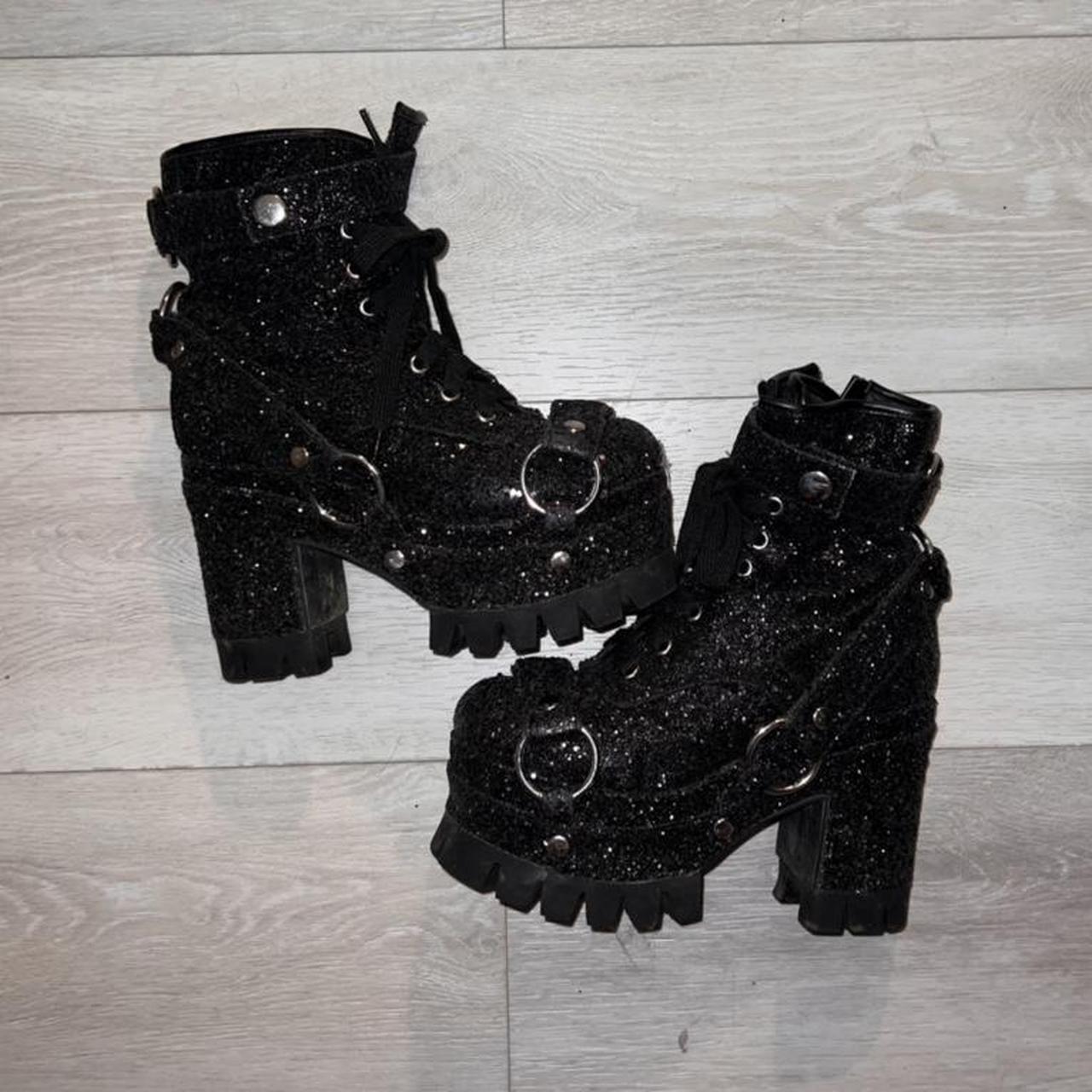 Club Exx glitter platform boots. Great condition!... Depop