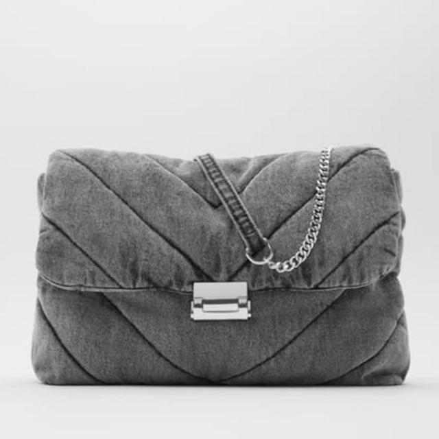 denim zara bag