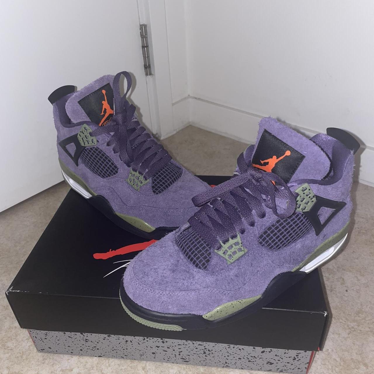 Jordan 4 Canyon Purple UK 7 Excellent condition no... - Depop