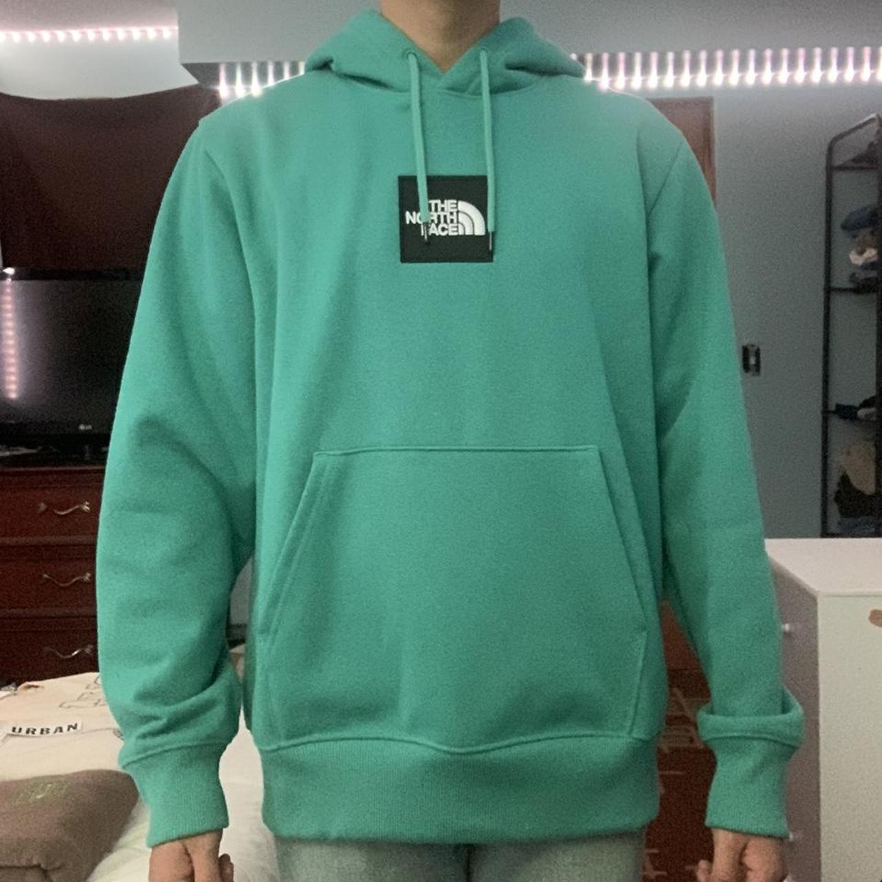 Turquoise north sale face hoodie