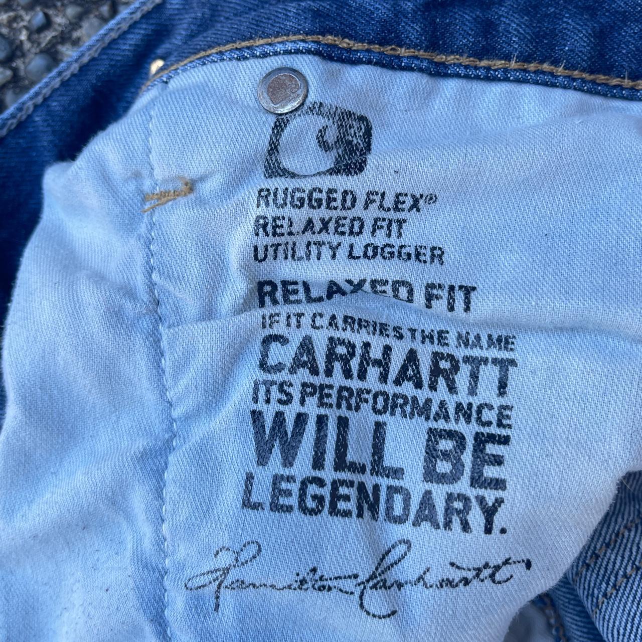 Carhartt Double Knee Denim Rugged Work Pants 👖 Size... Depop