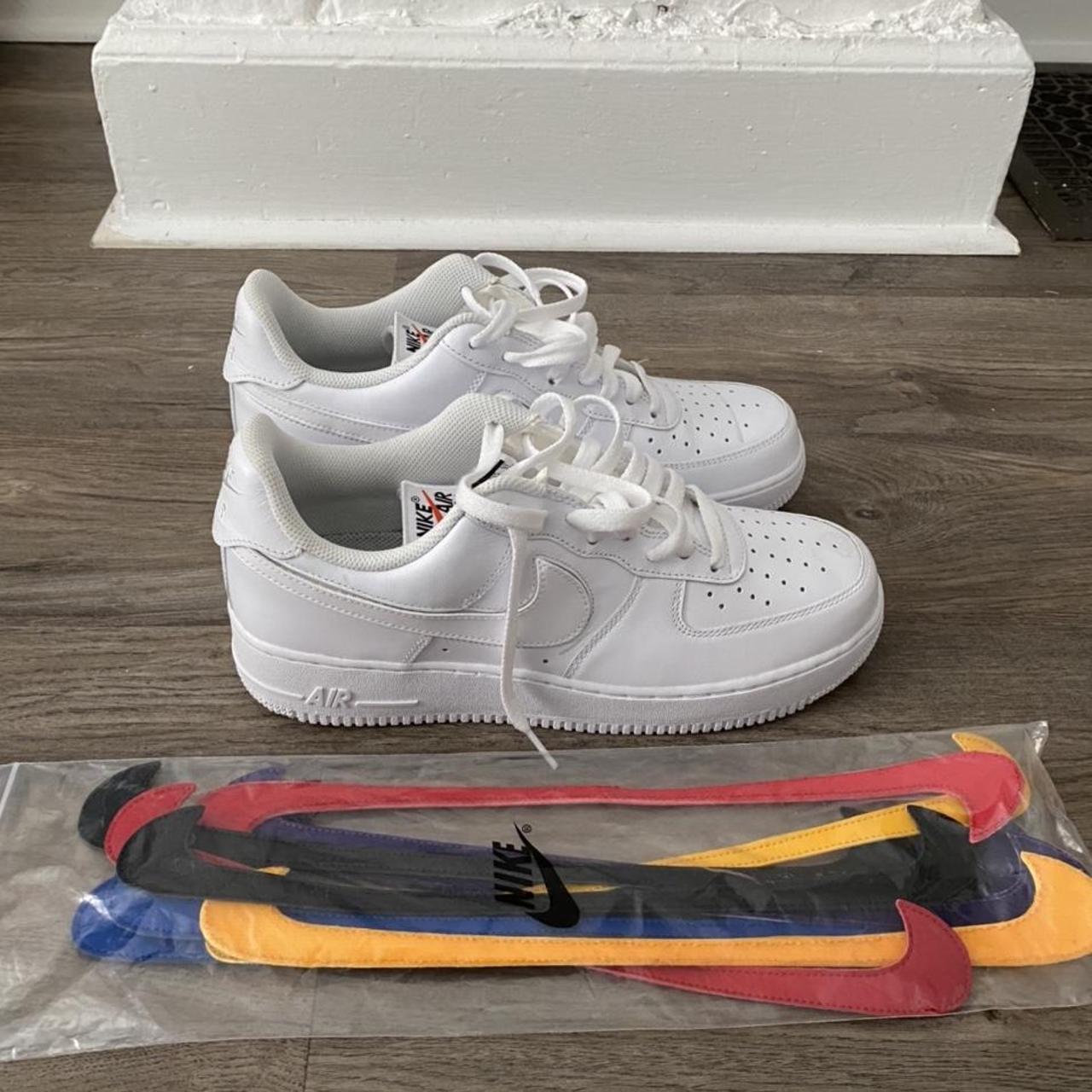 Nike Air Force 1 '07 LV8 Worldwide pack - Glacier - Depop