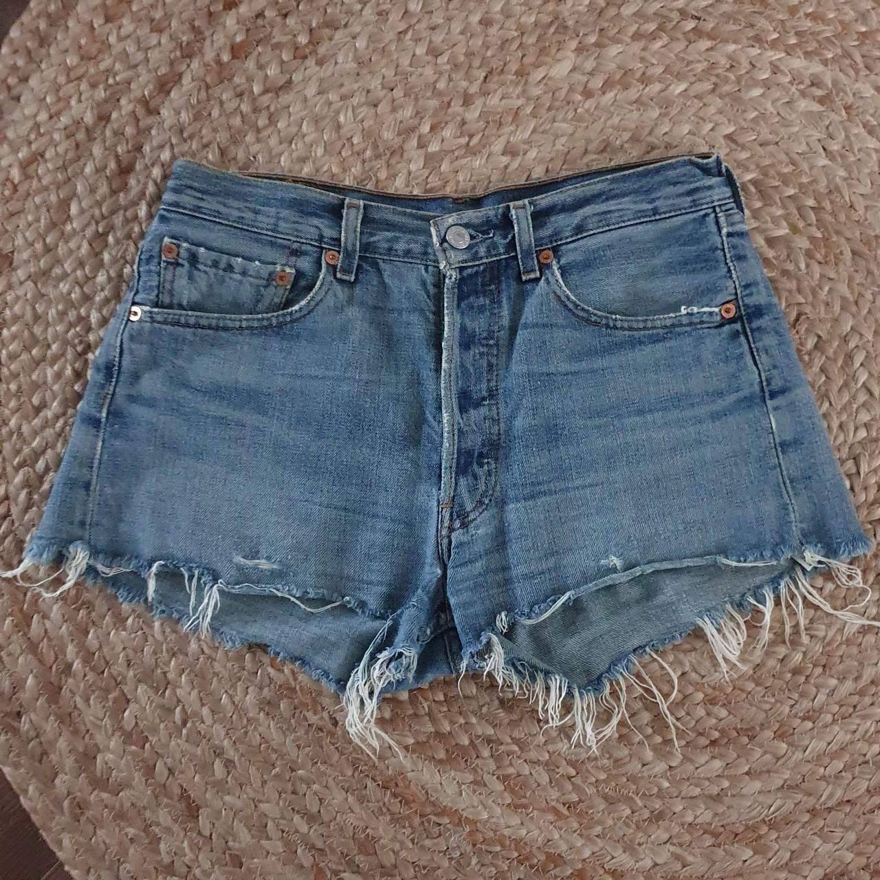 Levi's Women's Blue Shorts | Depop