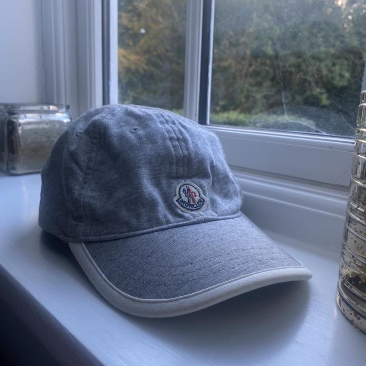 grey moncler cap