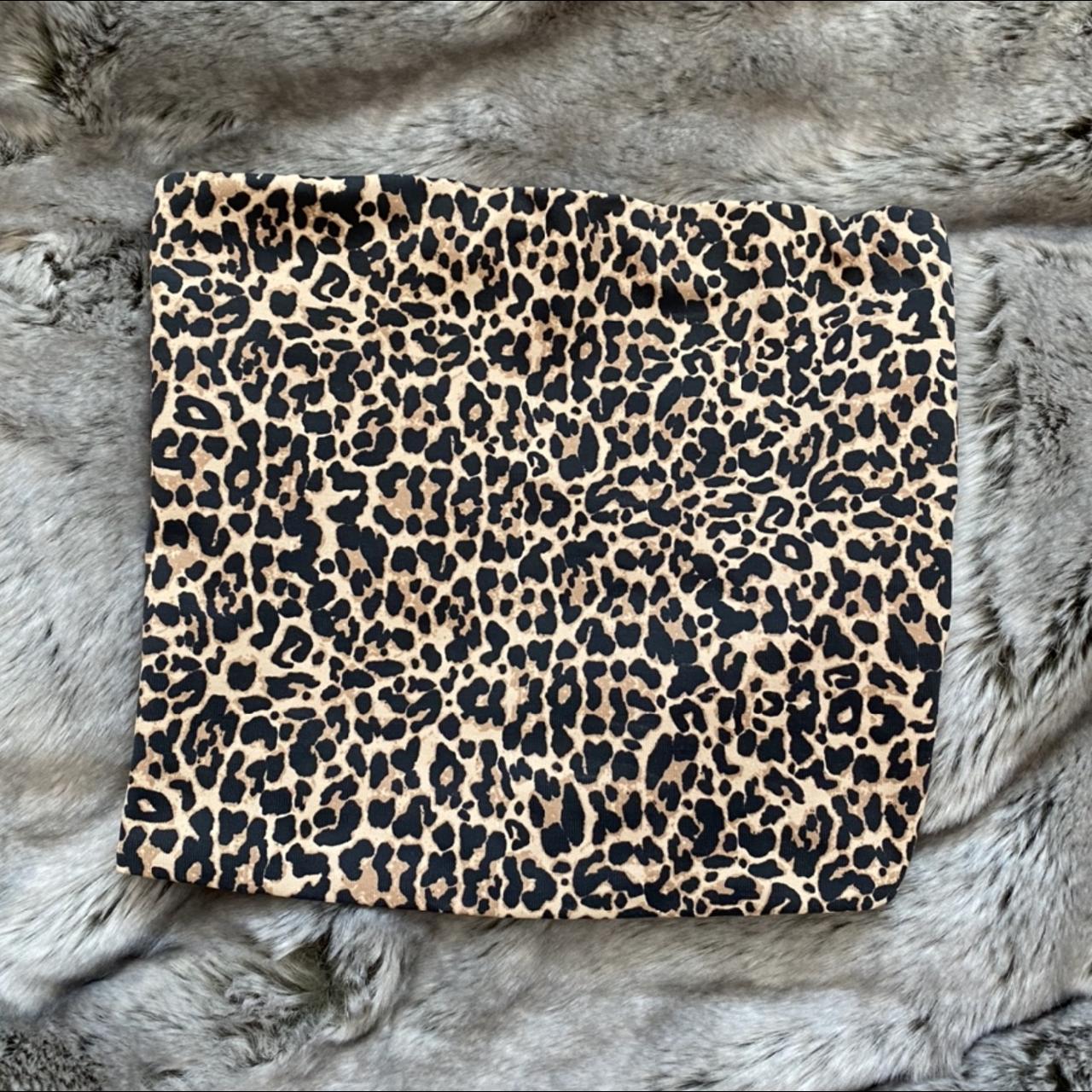 Cute XS leopard print bandeau from bershka 🖤 never... - Depop