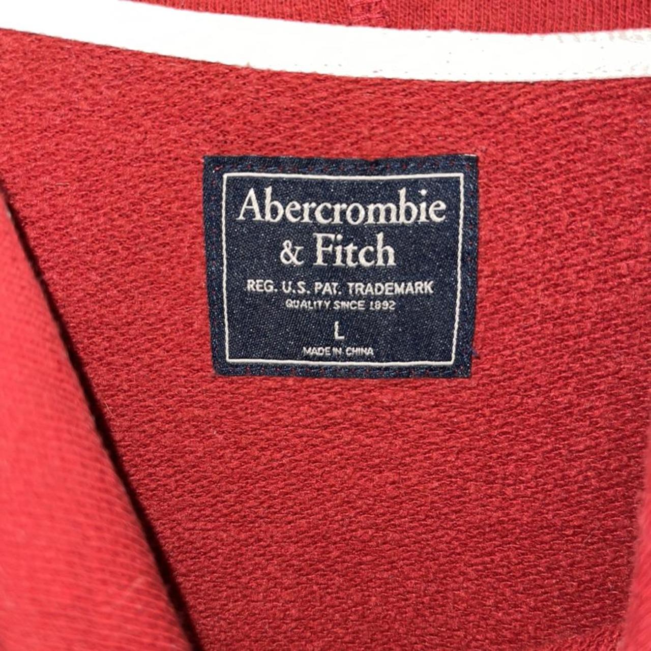 Abercrombie and Fitch red Hoodie Nice Quality... - Depop