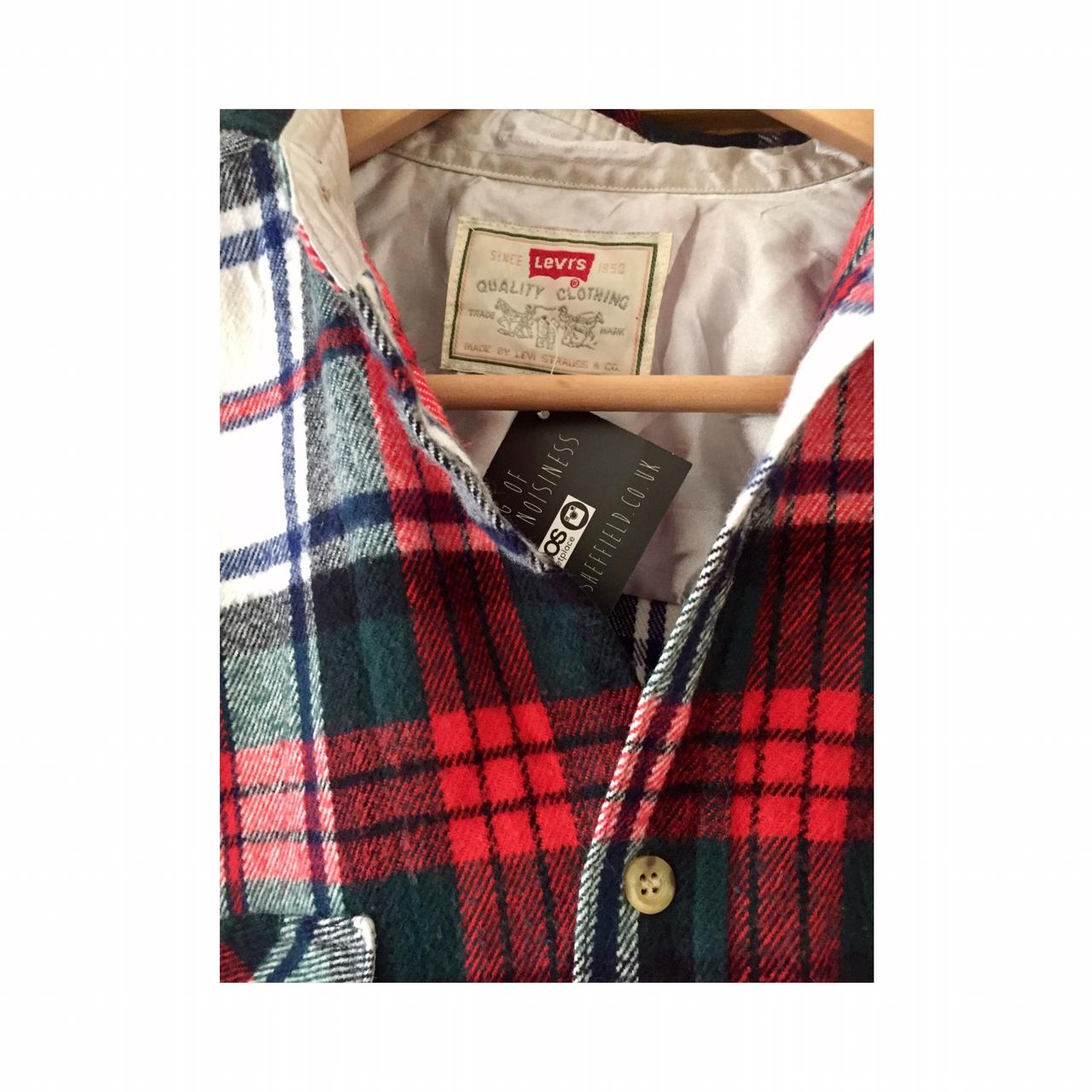 Unisex Levi Flannel Shirt S/M vintage new never... - Depop