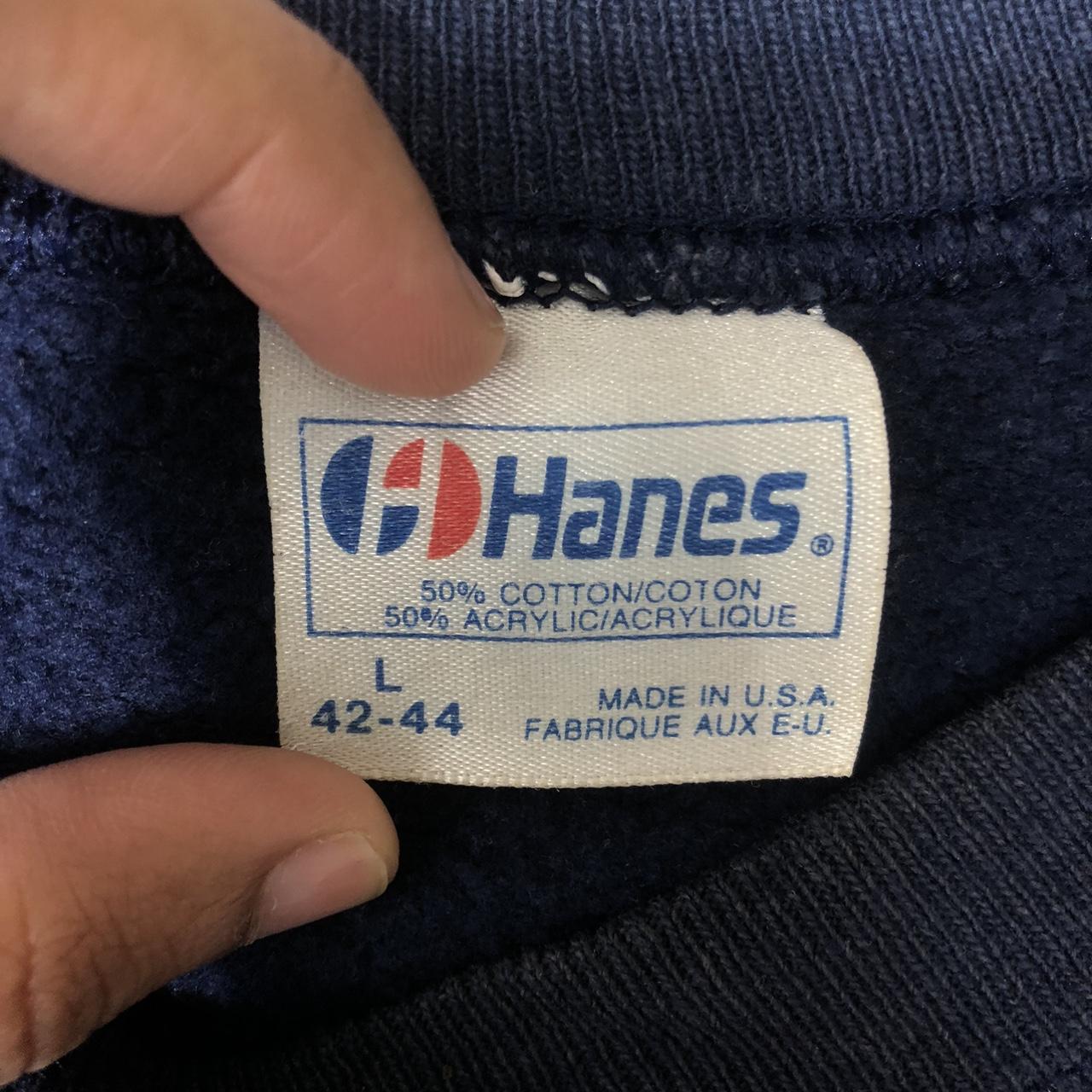 Hanes Men's Navy Sweatshirt | Depop