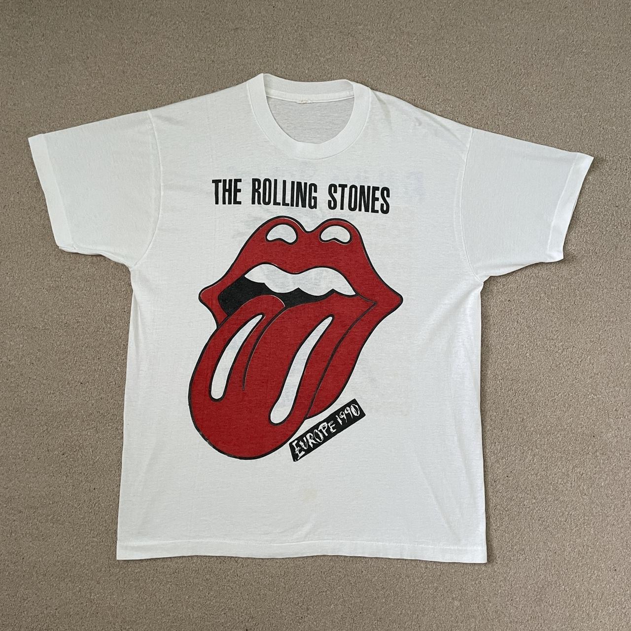 vintage 1990 the rolling stones t shirt | single...