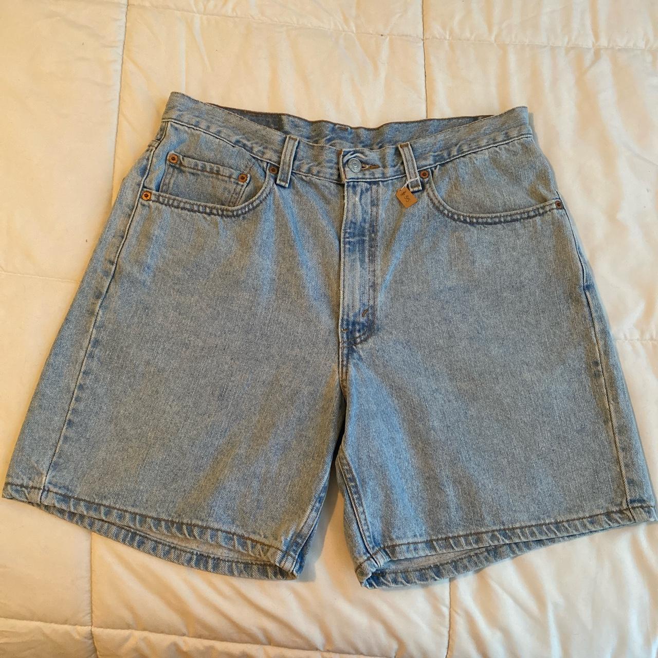 Men Levi blue jean shorts - Depop