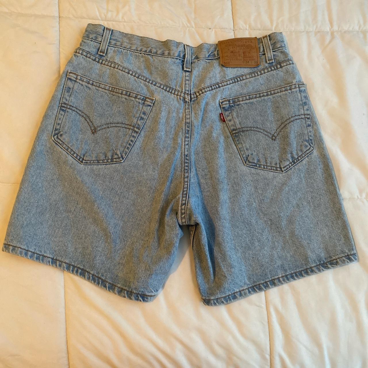 Men Levi blue jean shorts Depop