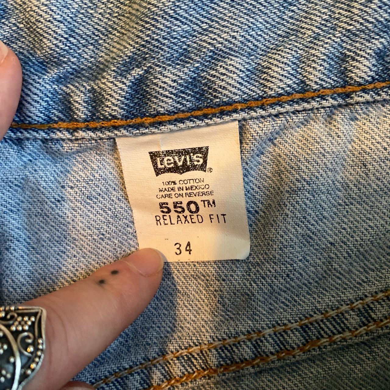 Men Levi blue jean shorts Depop