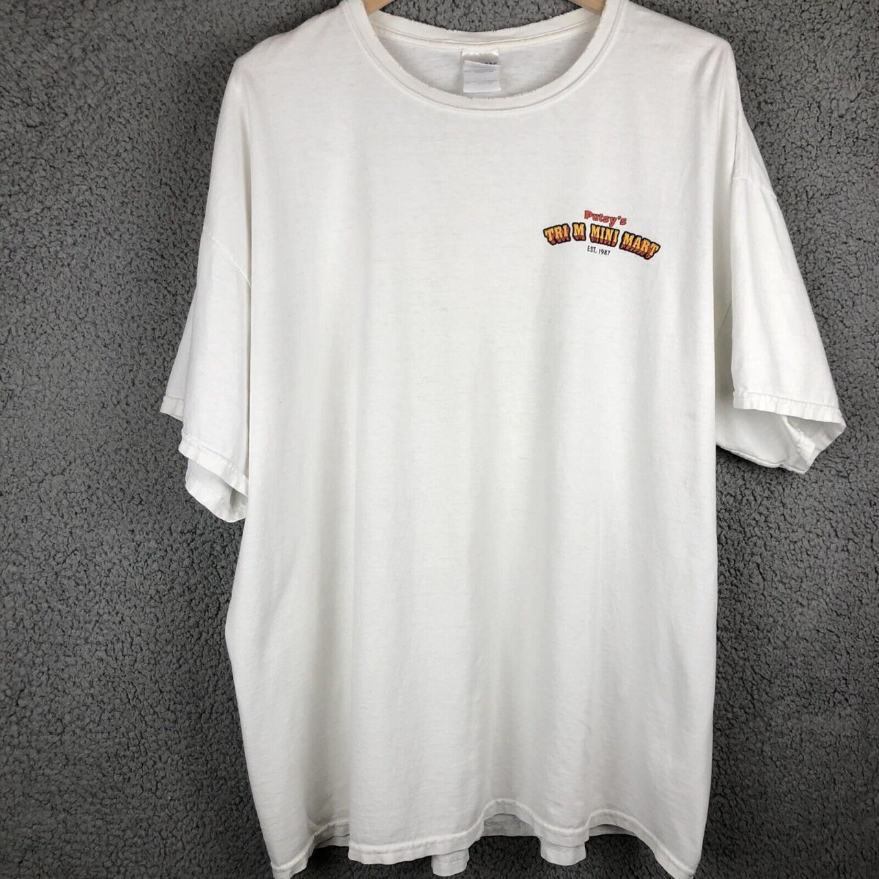 Vintage 80s Putsy’s Strip Club White T-Shirt Men’s... - Depop