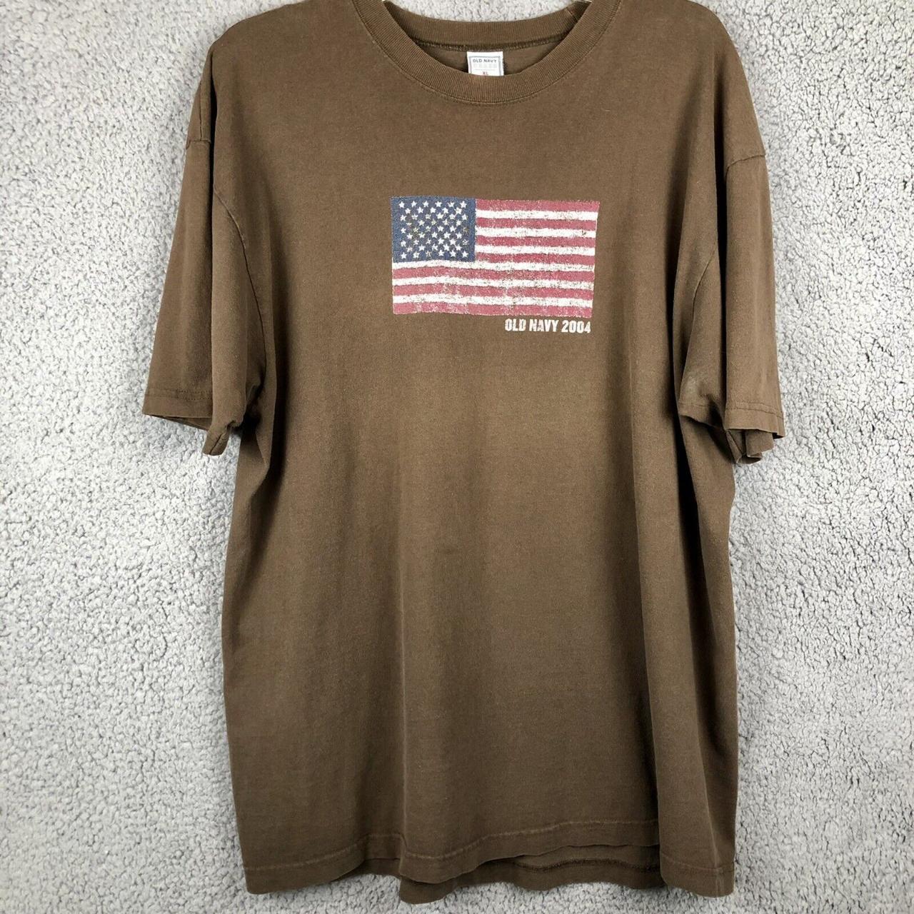 Old Navy 2000's flag shirt Worn but still in great - Depop