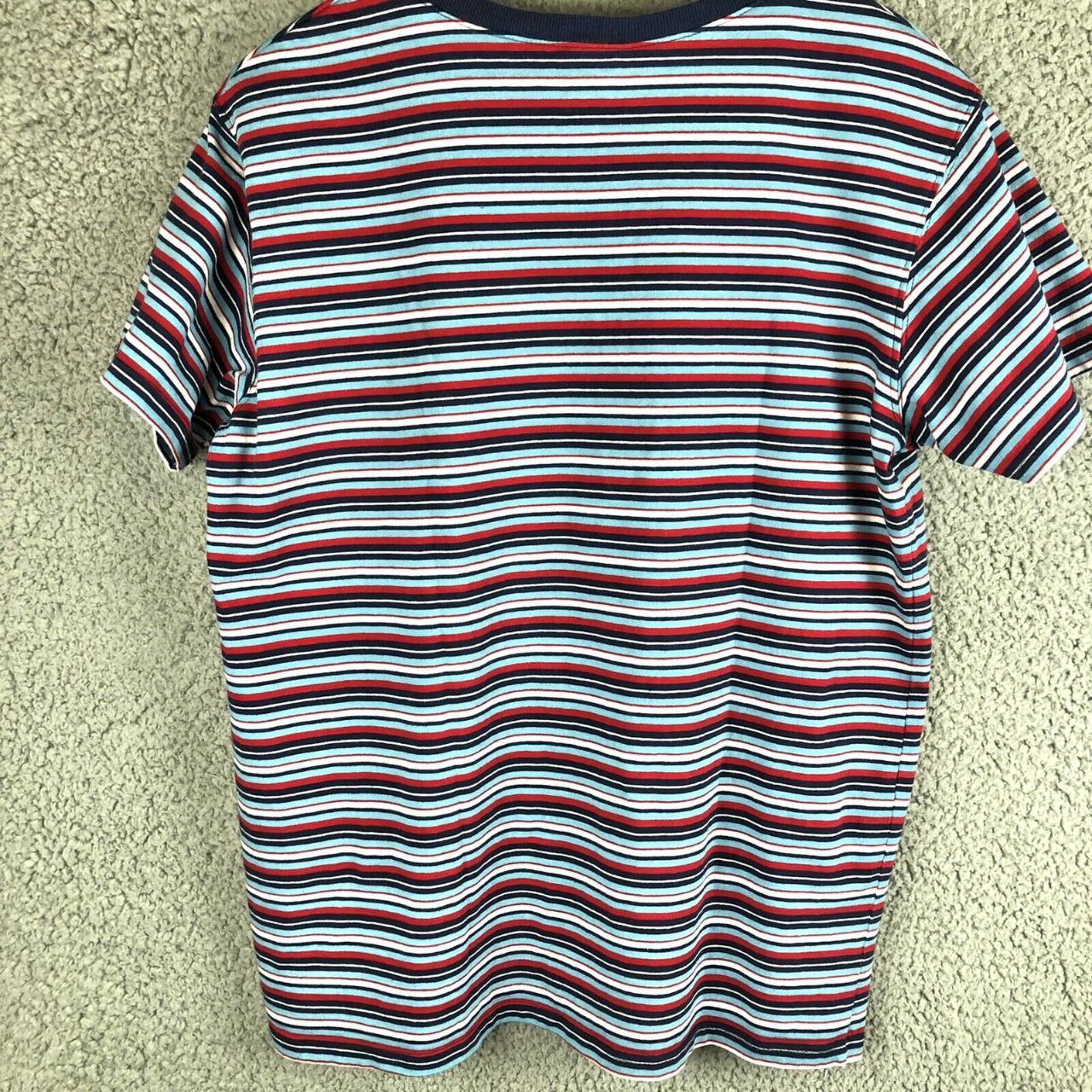 Vintage Striped Ringer Hanes T Shirt Single Stitch... - Depop