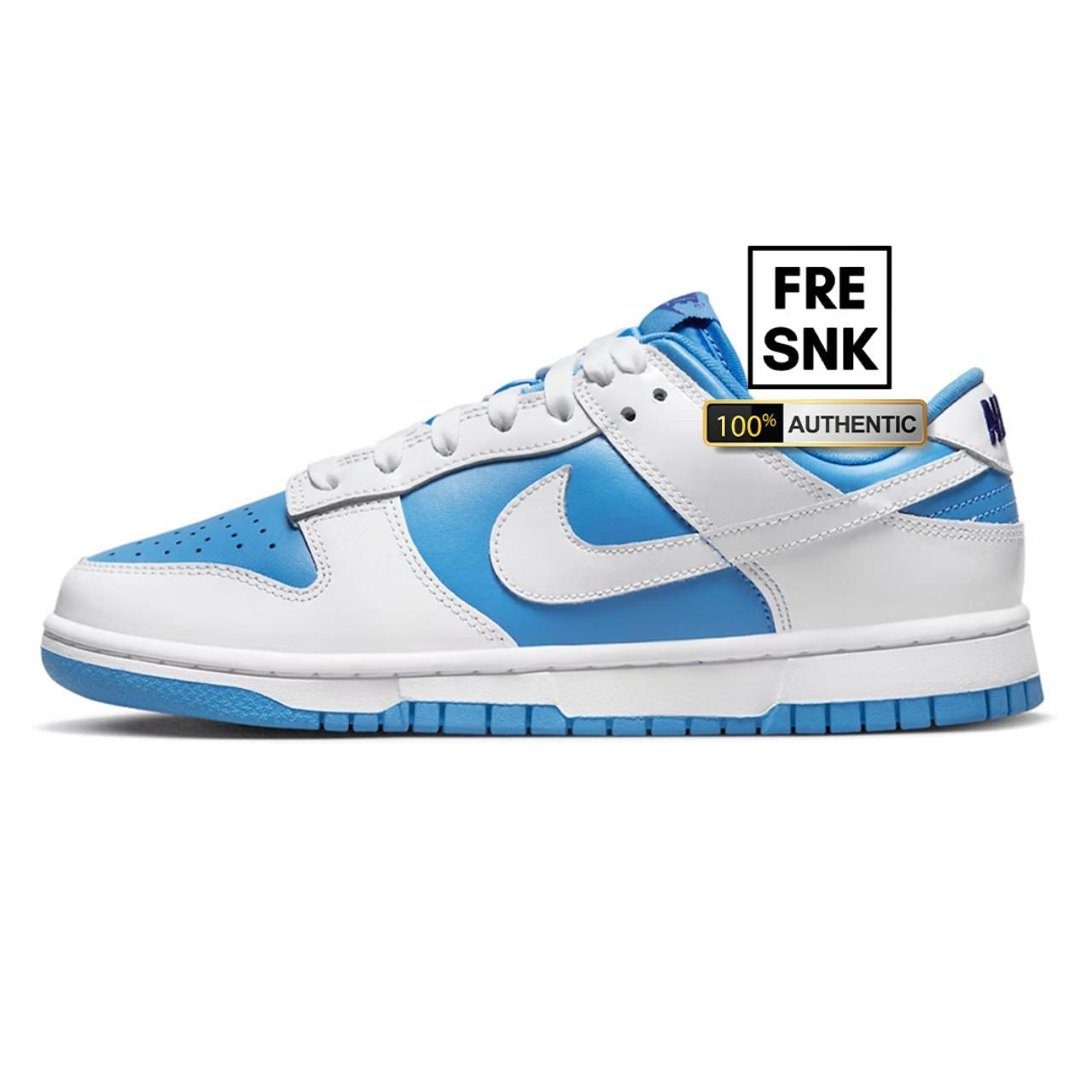 royal blue and white dunks
