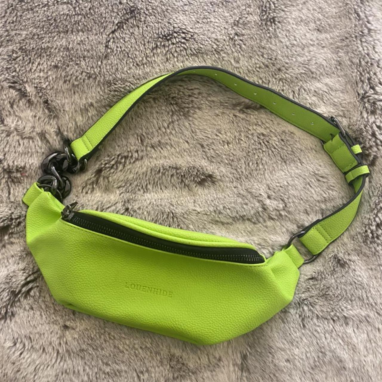 Green lime Louenhide leather bum bag amazing Depop