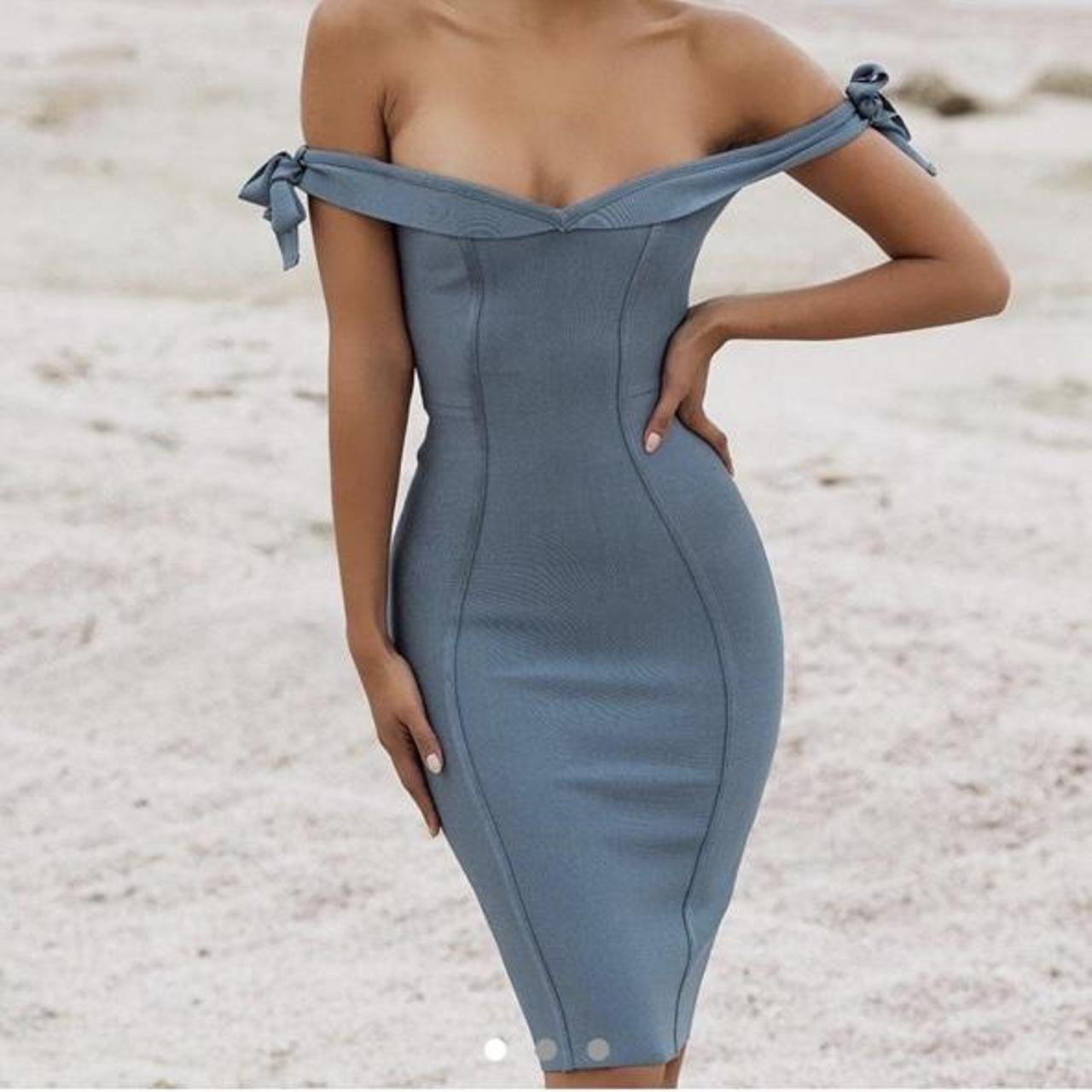 house of cb grey dress