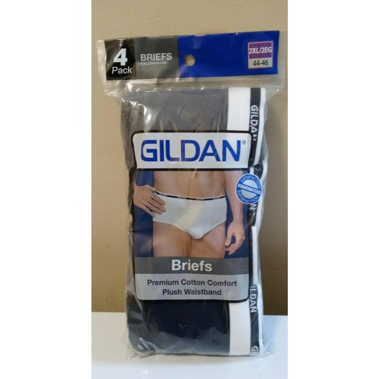 4-Pack Gildan Men's Premium Comfort Briefs, Plush - Depop