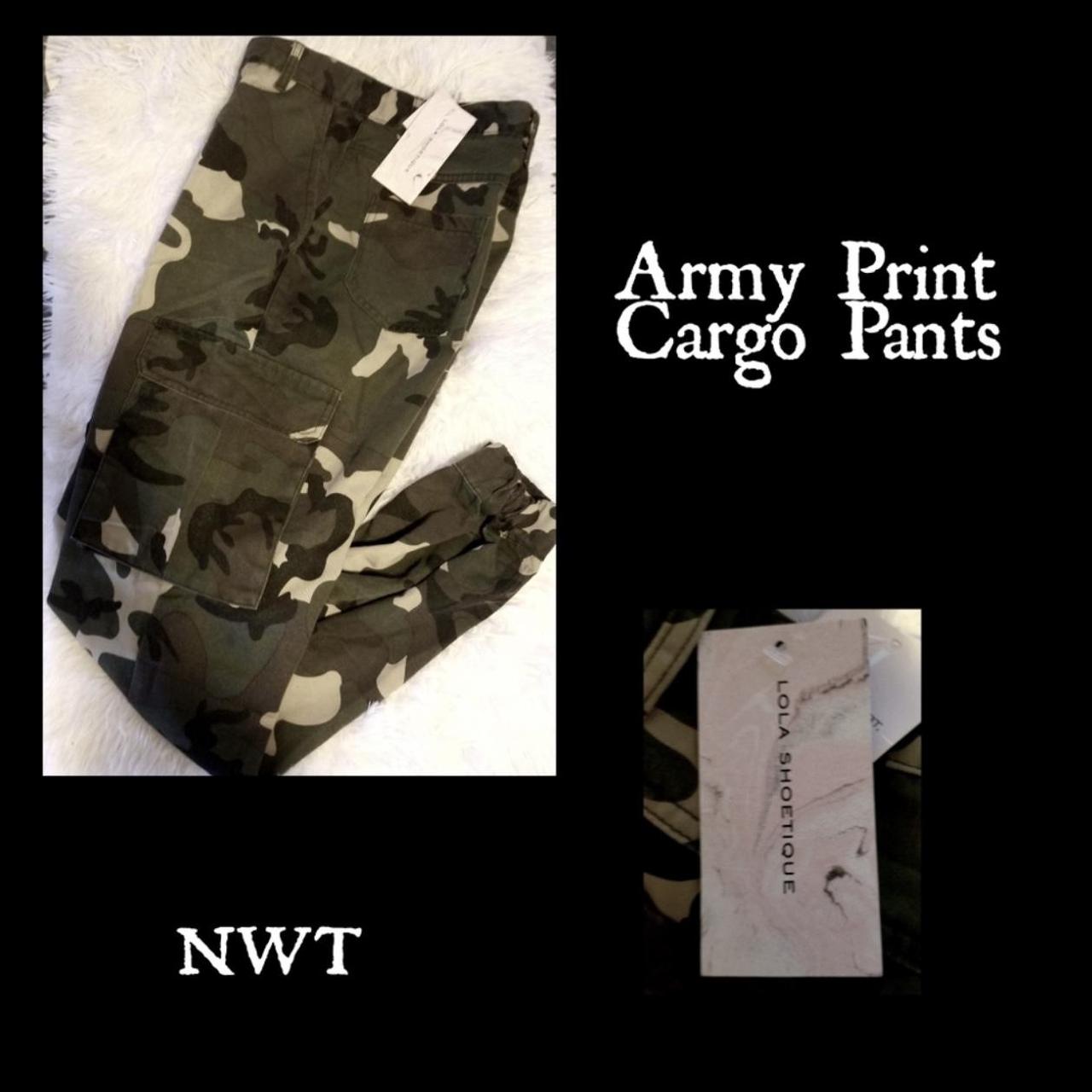 Product Image 1 - Cargo army print pants, new