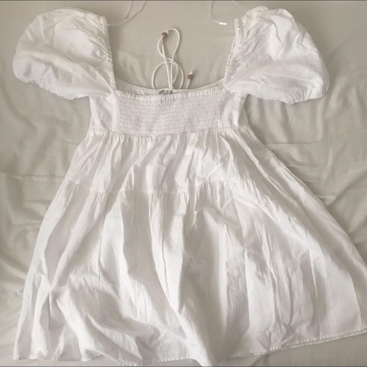 Zara Women's White Dress | Depop