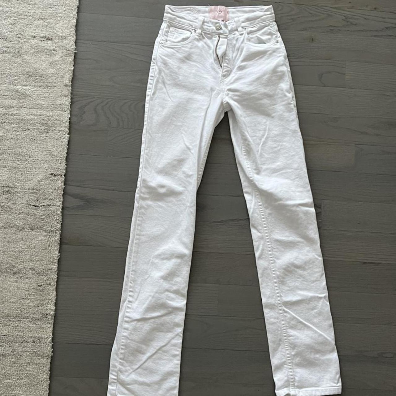 REVICE DENIM WHITE JEANS ; SOLD OUT ONLINE ; SIZE... - Depop