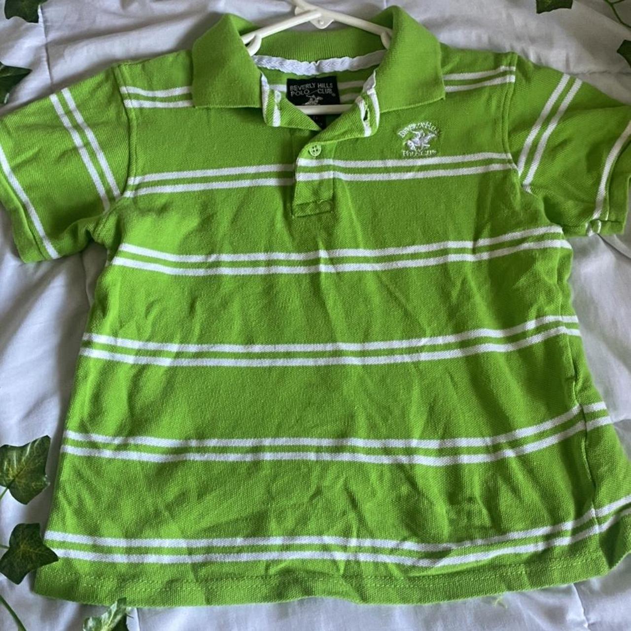 Beverly Hills Polo Club Women's Green Polo-shirts | Depop