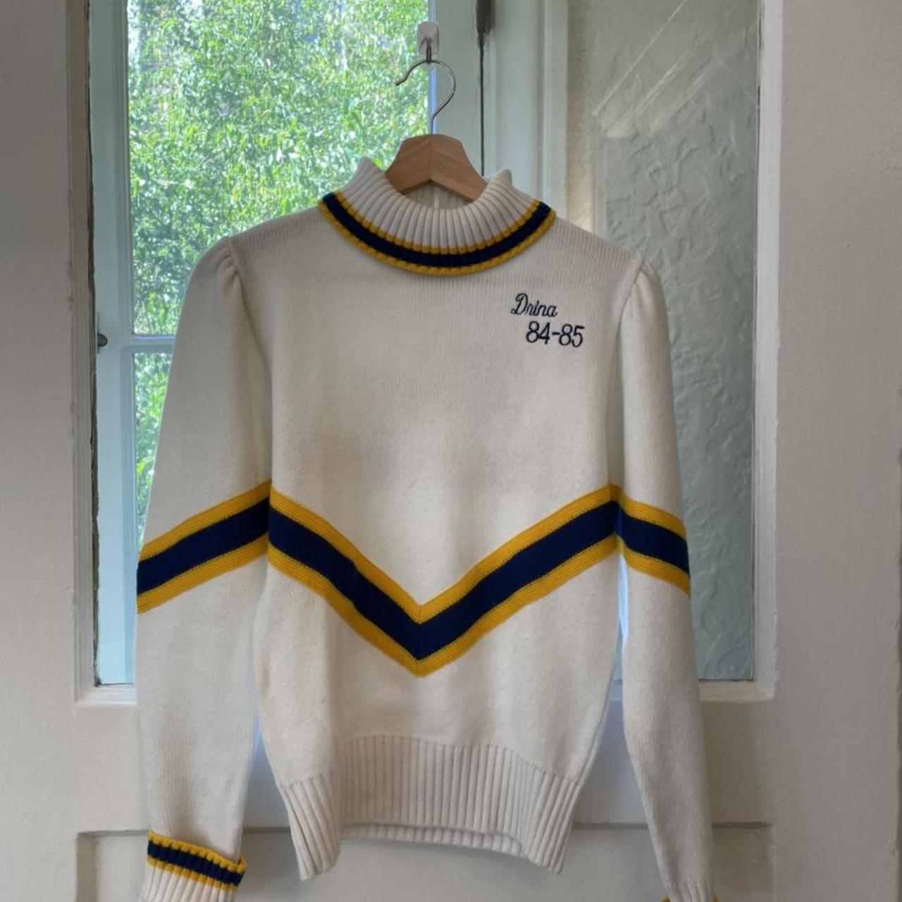 Vintage 80’s varsity dance sweater! - Depop