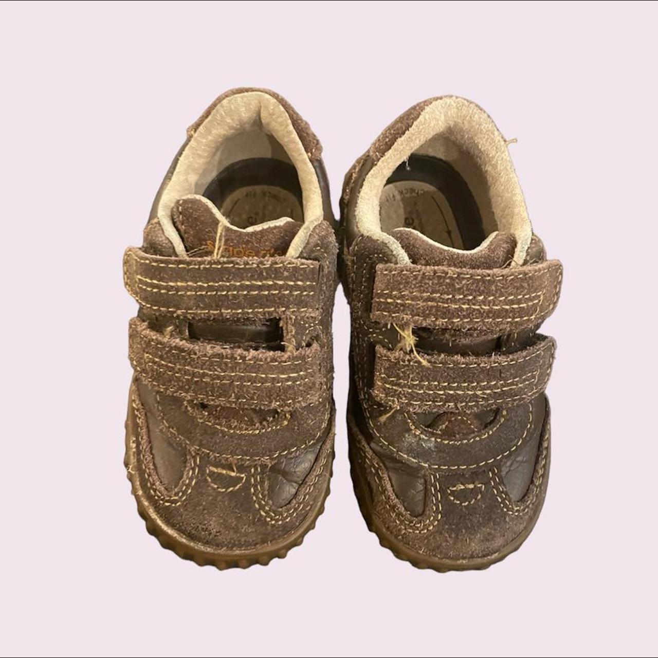 Stride Rite SRT GILMORE BROWN toddler shoes size 5... - Depop