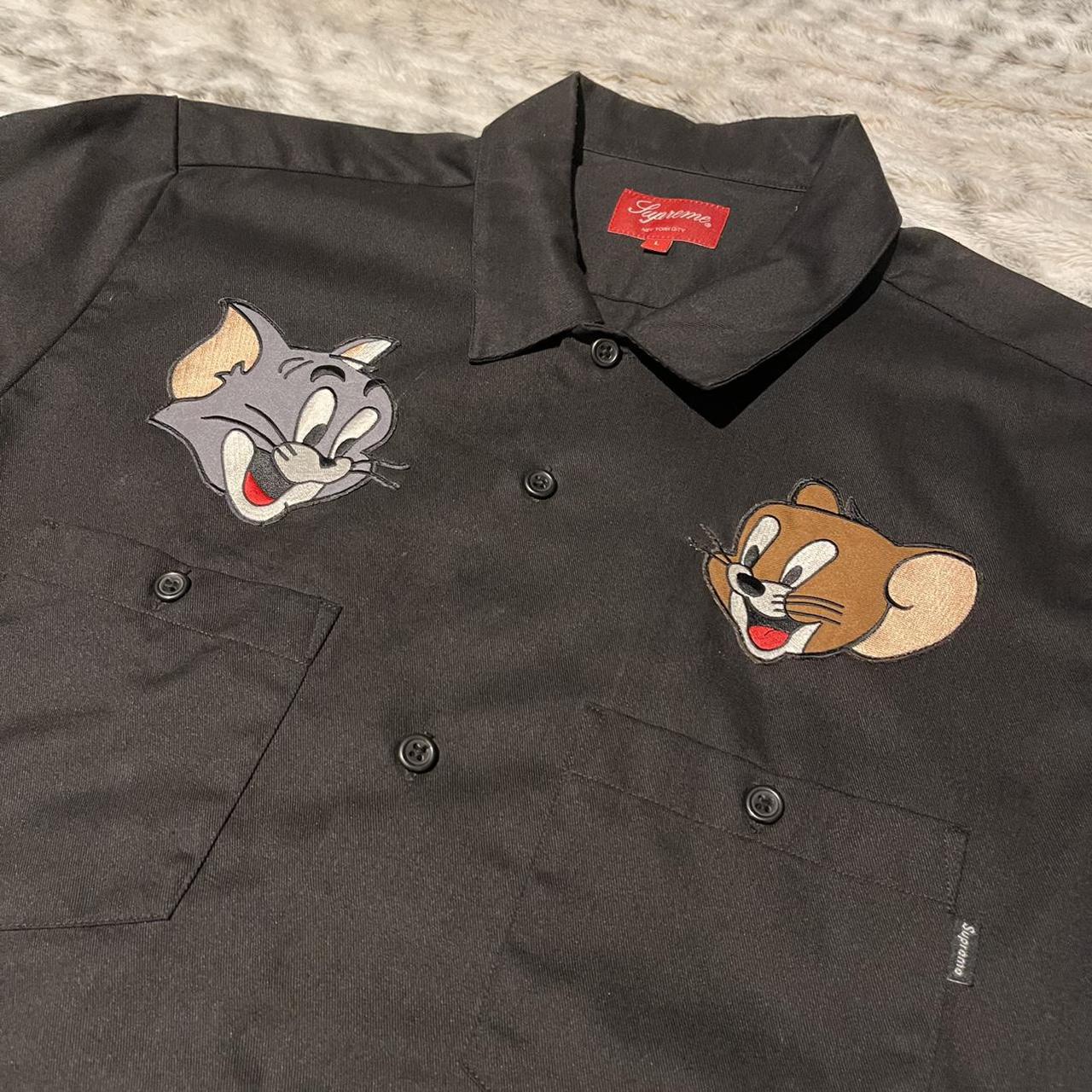 supreme tom and jerry work shirt