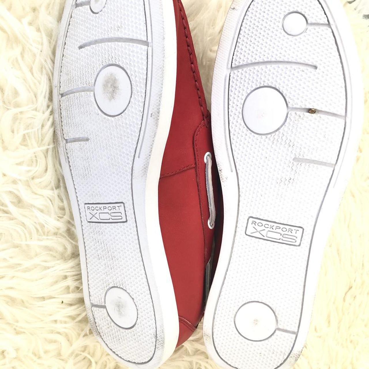 Rockport Men's Red and White Loafers (3)