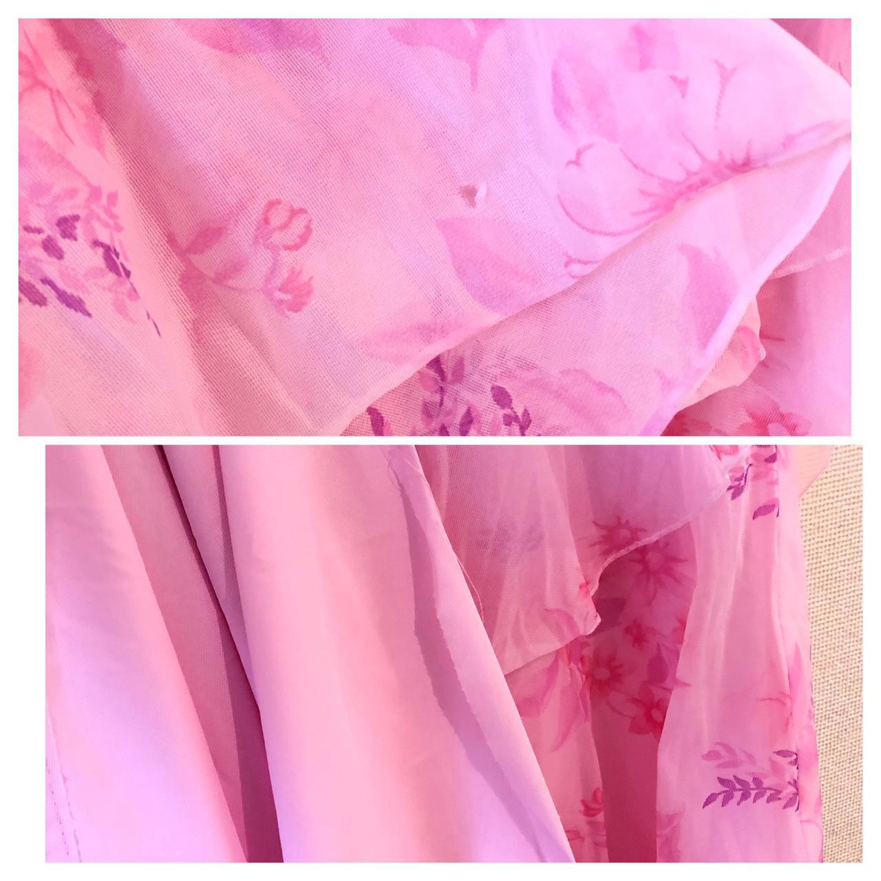 Women's Pink and White Dress (4)