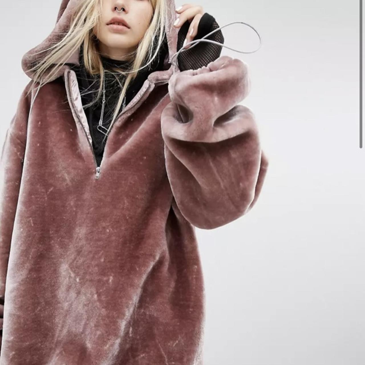 Oversized sale fur hoodie