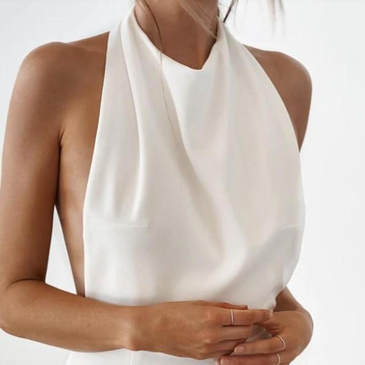 Stunning white backless mini dress. Australian... - Depop