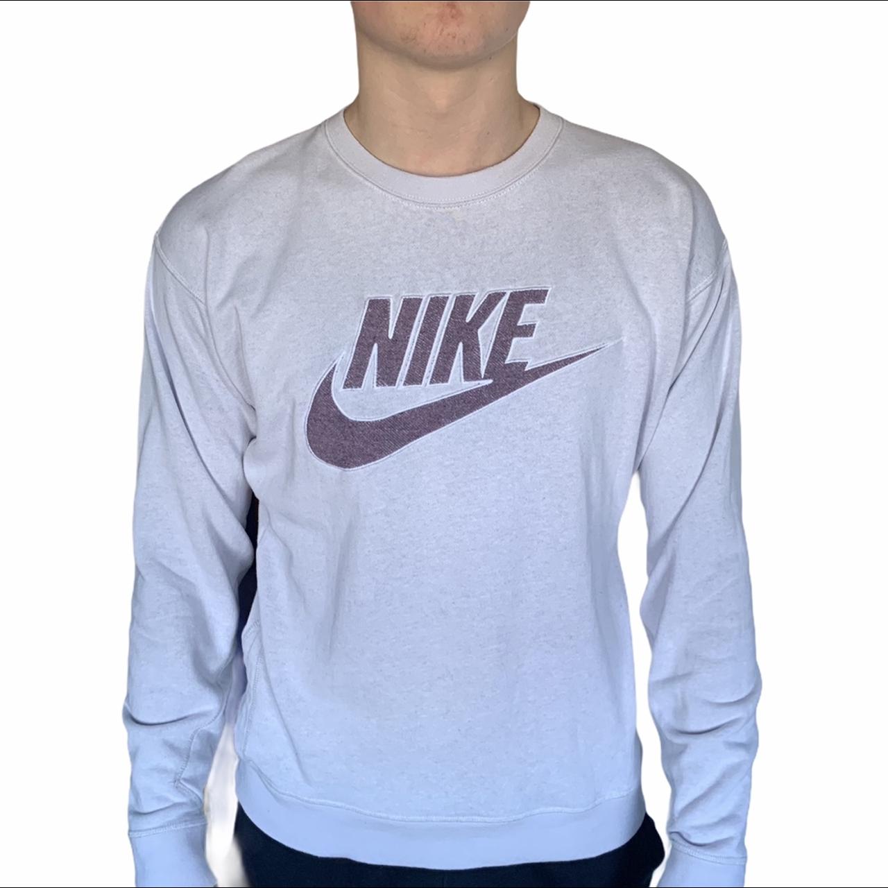 Vintage Nike Big Logo Crewneck Sweatshirt - Sick - Depop