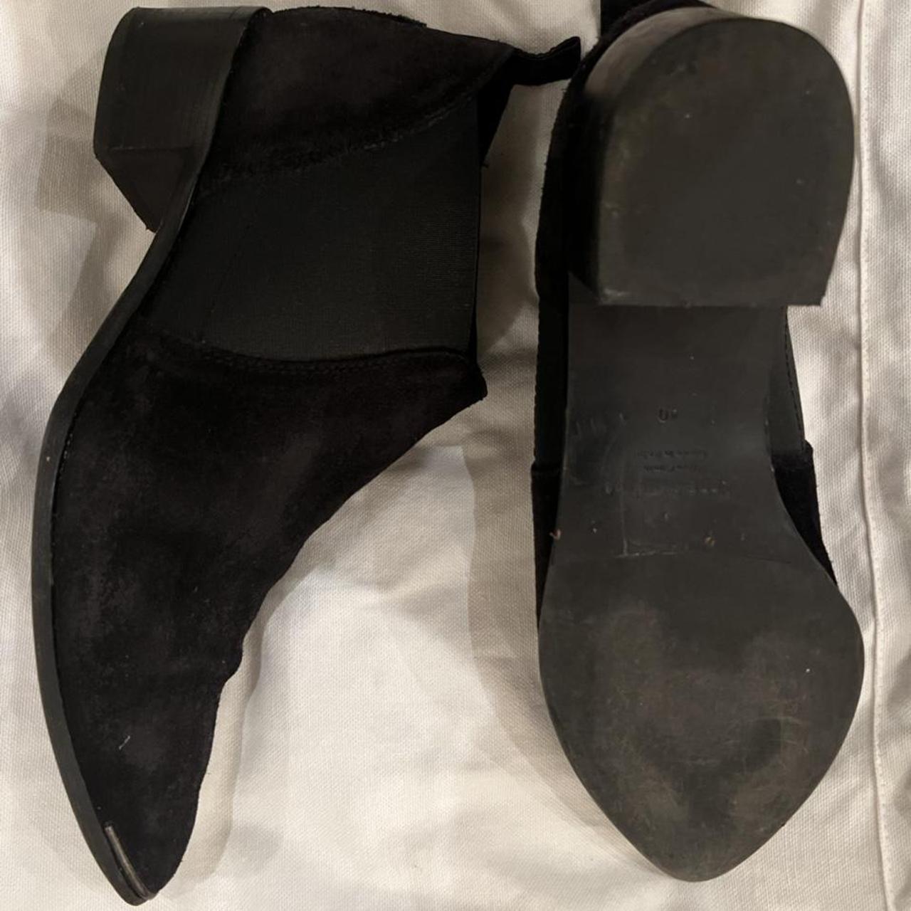 Acne Studio - Ankle Boots - Suede Leather - Black... - Depop