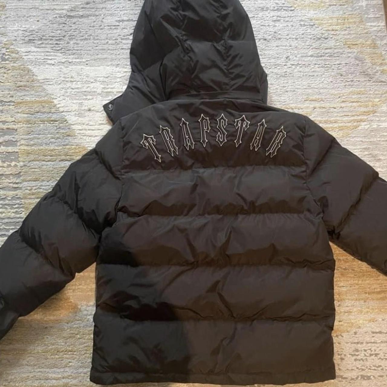 Trapstar Black Hooded Puffer Jacket Small Depop