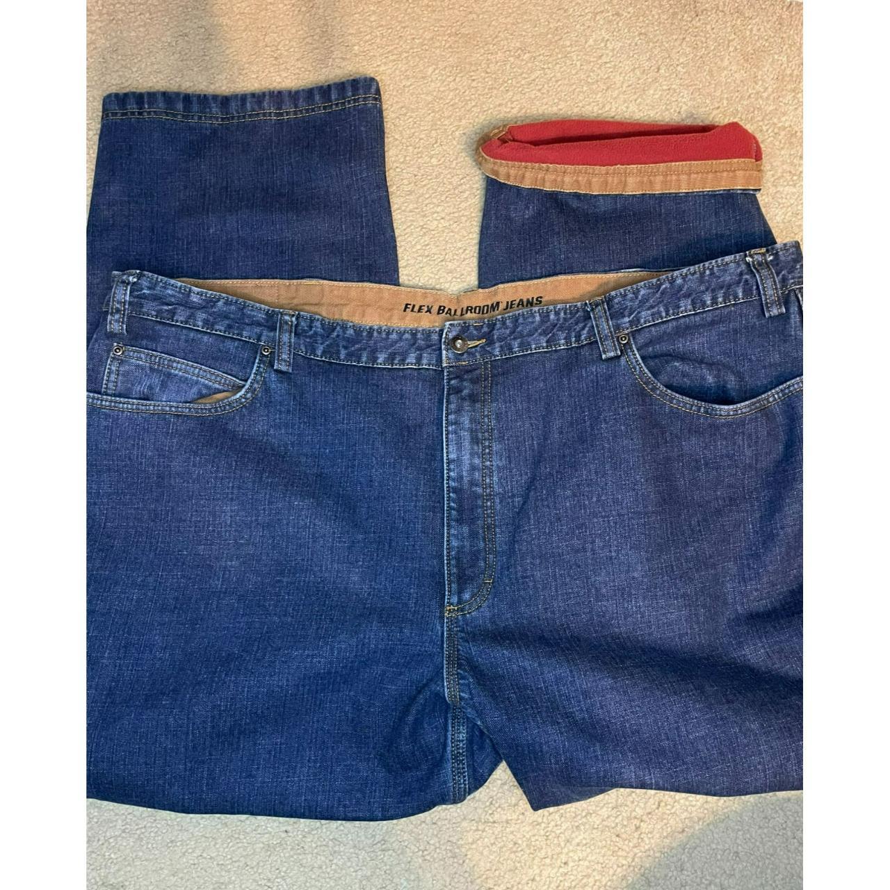 Duluth Men's Lined Jeans Flex Ballroom Jeans Size 48x30 - Depop