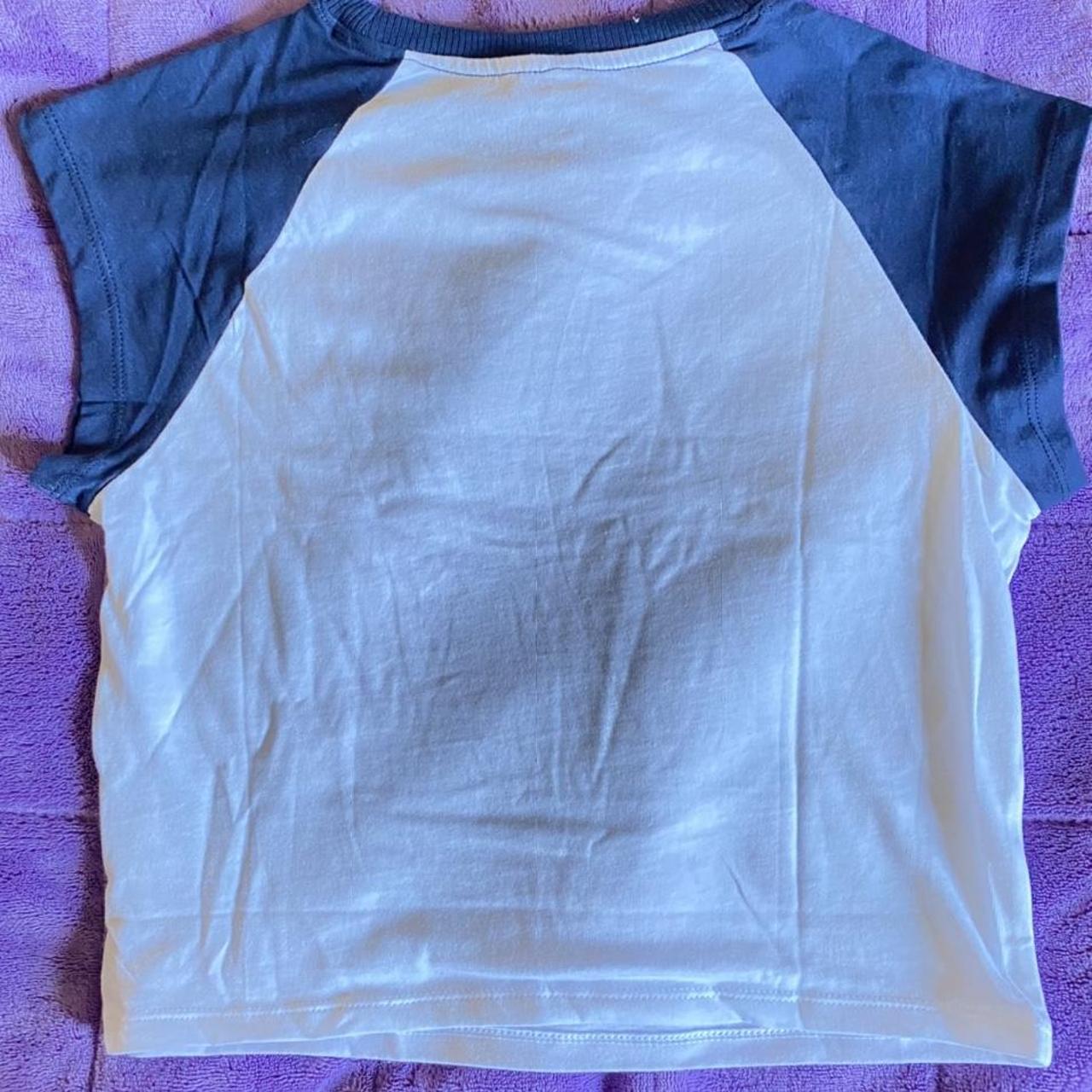 NAVY BABY TEE - never worn, however tag and size... - Depop