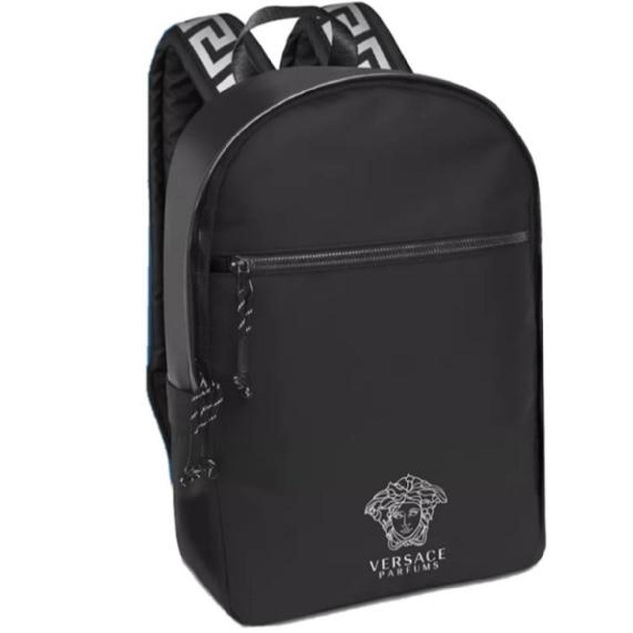 Versace backpack Versace parfums Medusa logo black... Depop
