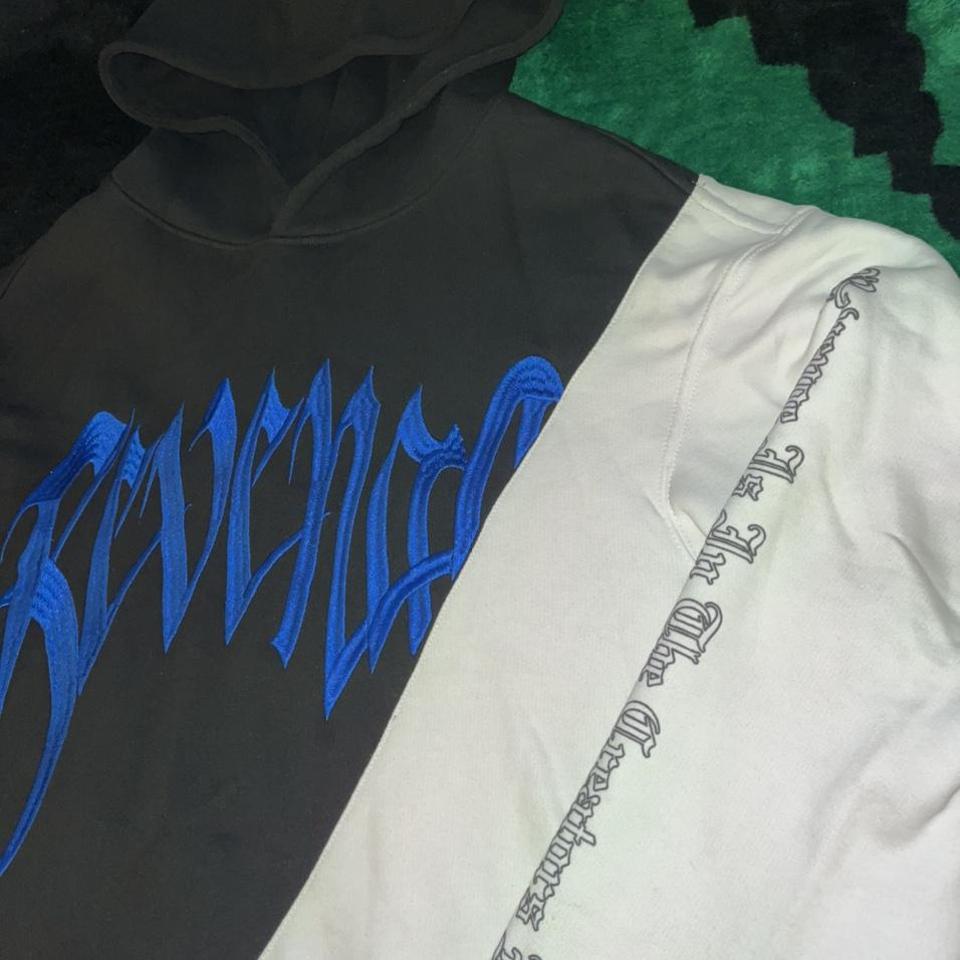 Revenge blue split on sale hoodie