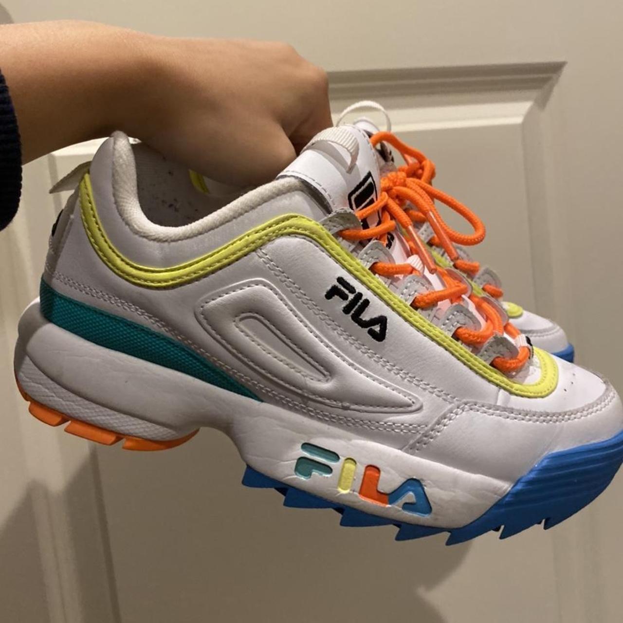 colorful fila shoes