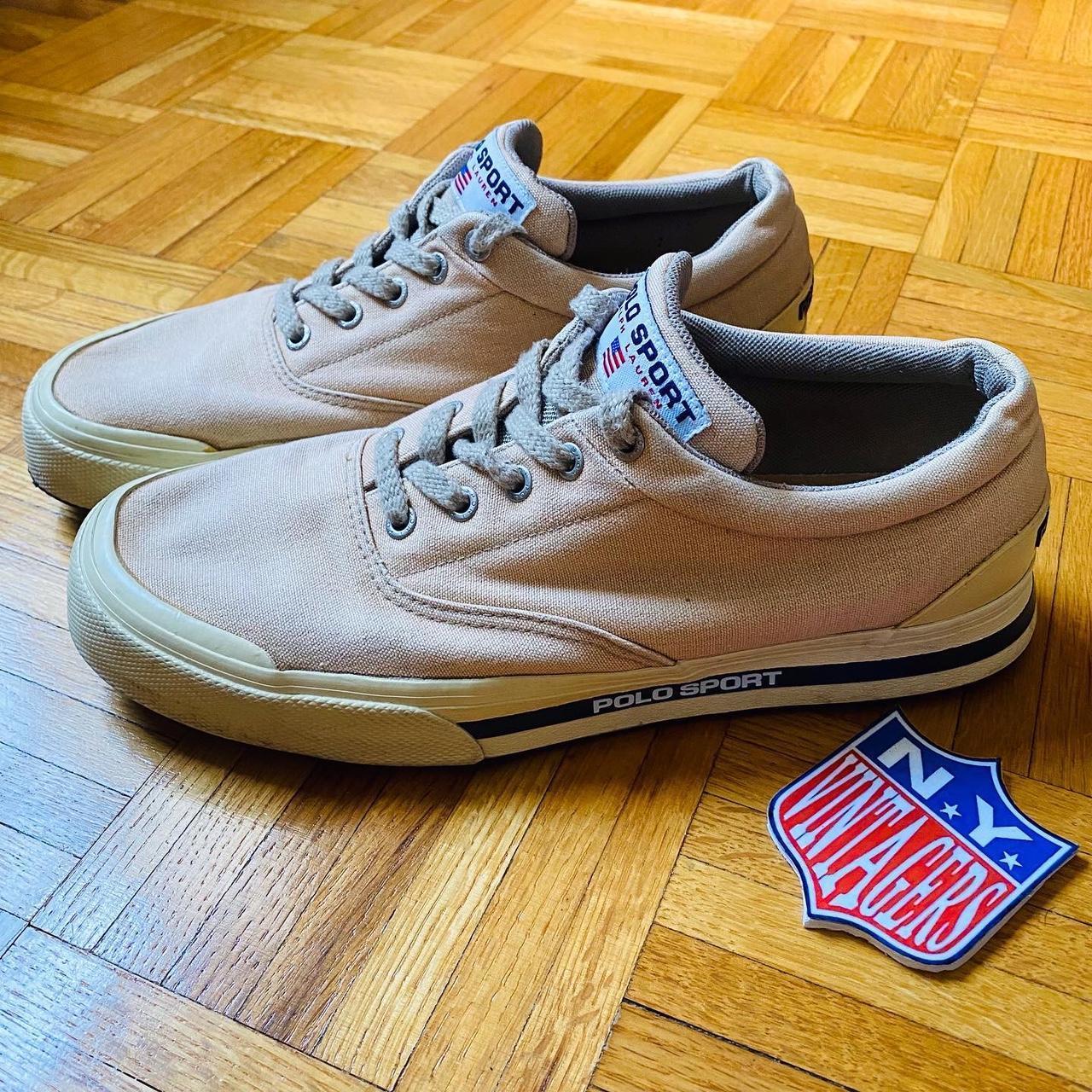Genuine Vintage Polo Ralph Lauren Tan Coated Canvas and 