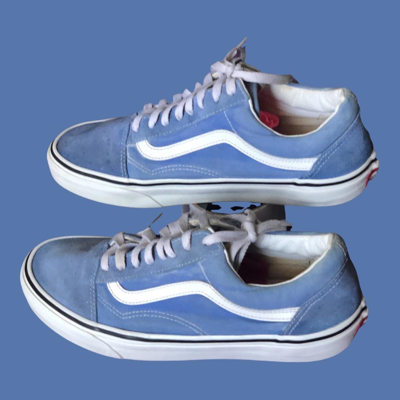 Vintage Old Skool Blue Suede Skater Shoes are in... Depop