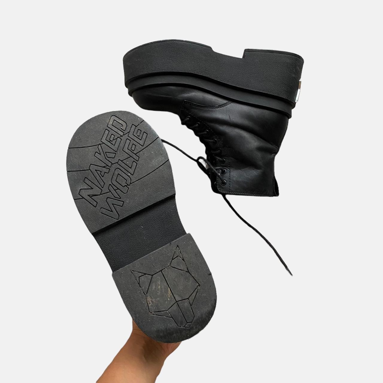 Naked Wolfe black chunky Saturn leather boots 🖤 worn... Depop