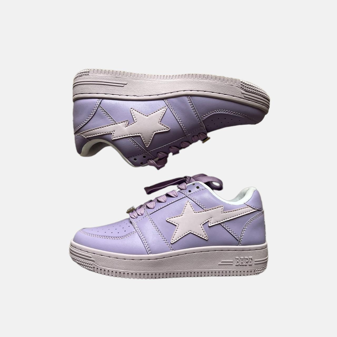 Lilac Bape Bapestas trainers sneakers 💜 brand new Depop